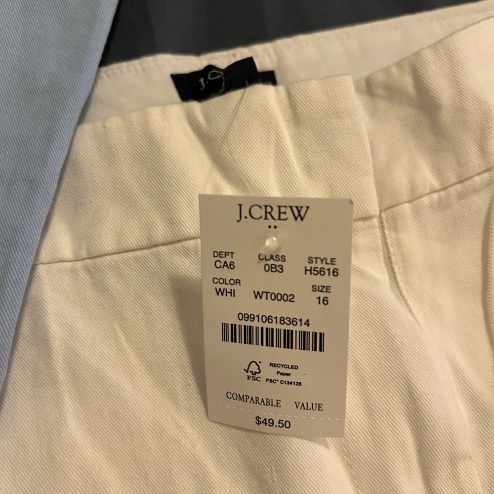 J. Crew 3.5” Bright Pink, Blue or White Shorts - Picture 5 of 7